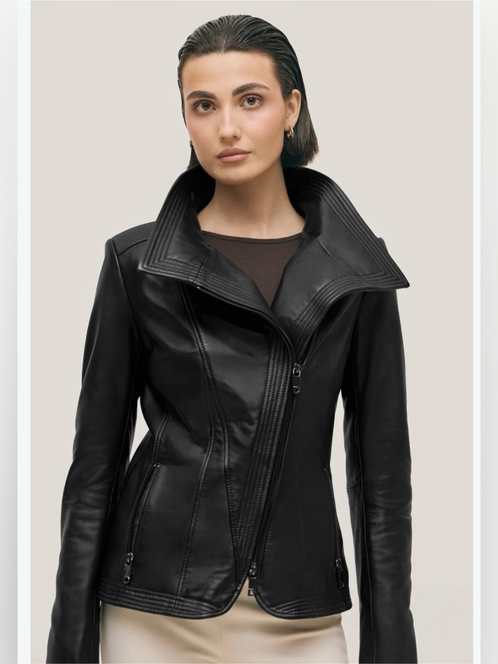 ELIZA - Genuine Butter Soft Lamb Leather Jacket - Danier